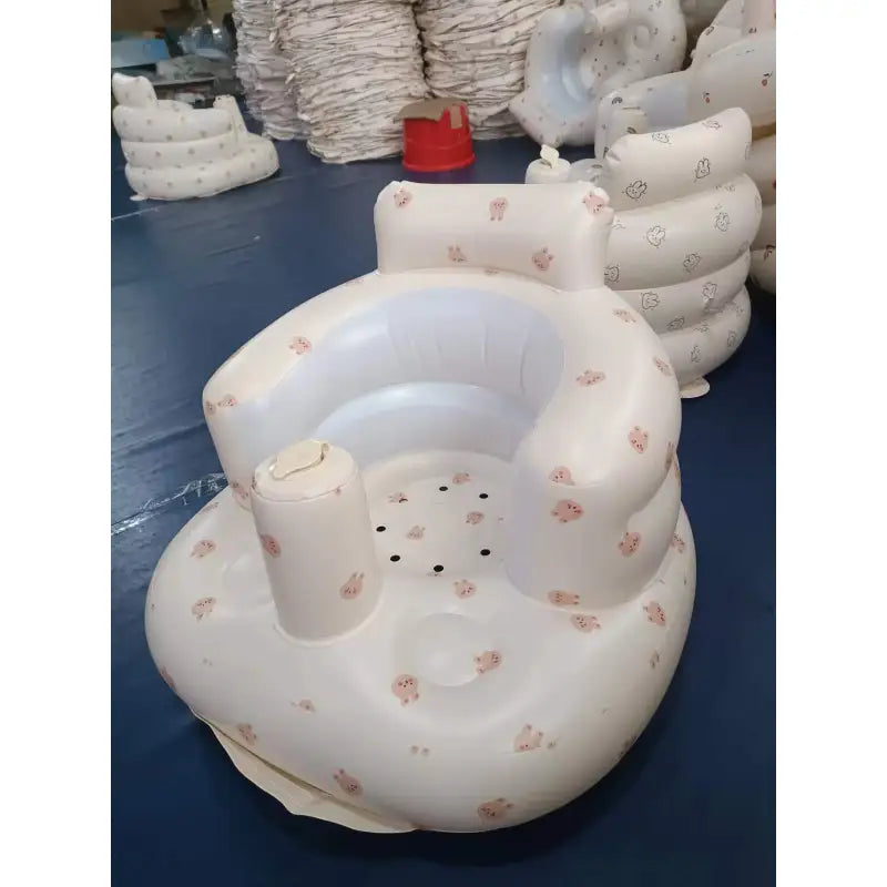 The Cloud Seat — Inflatable Baby Chair for Dining & Bath