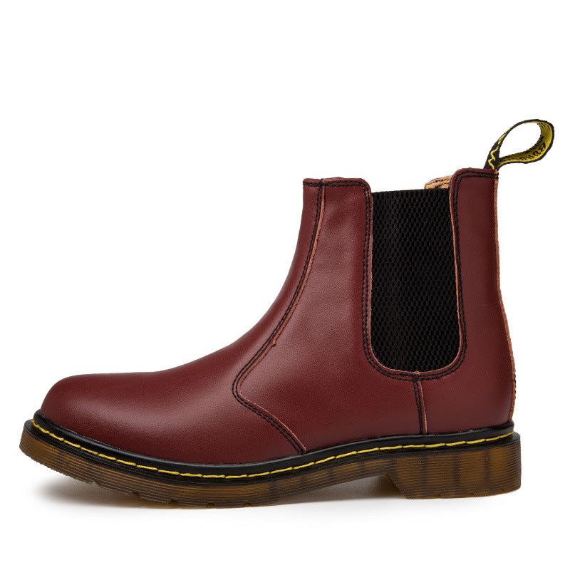 The Heritage Martin Boot — Cowhide Leather, Block Heel
