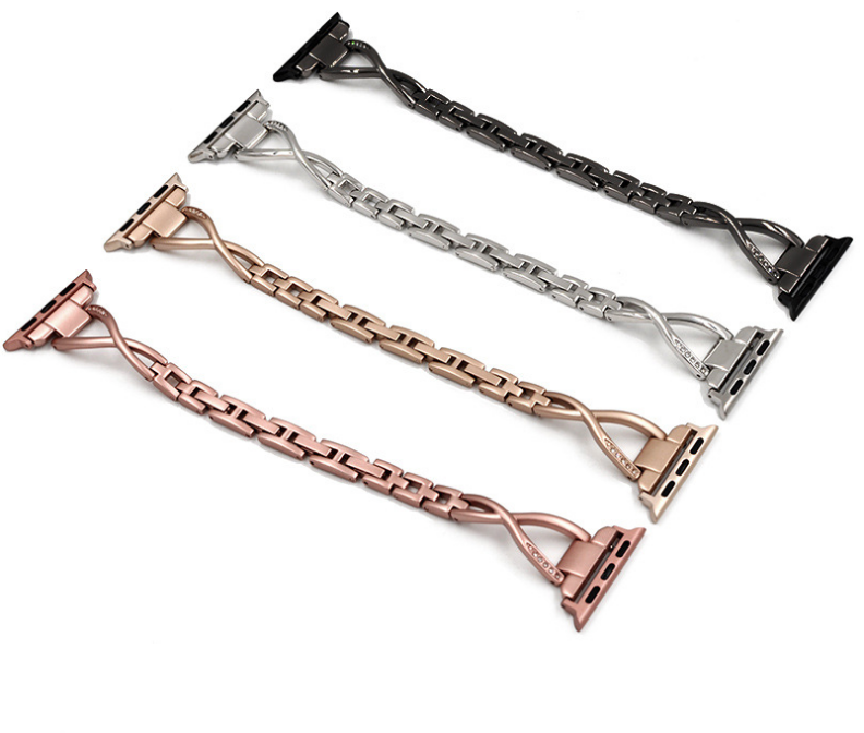 The Diamond Link Band — X-Type Stainless Steel Apple Watch Band