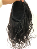 Wholesale Gradient Color Real Hair Ponytail Wigs