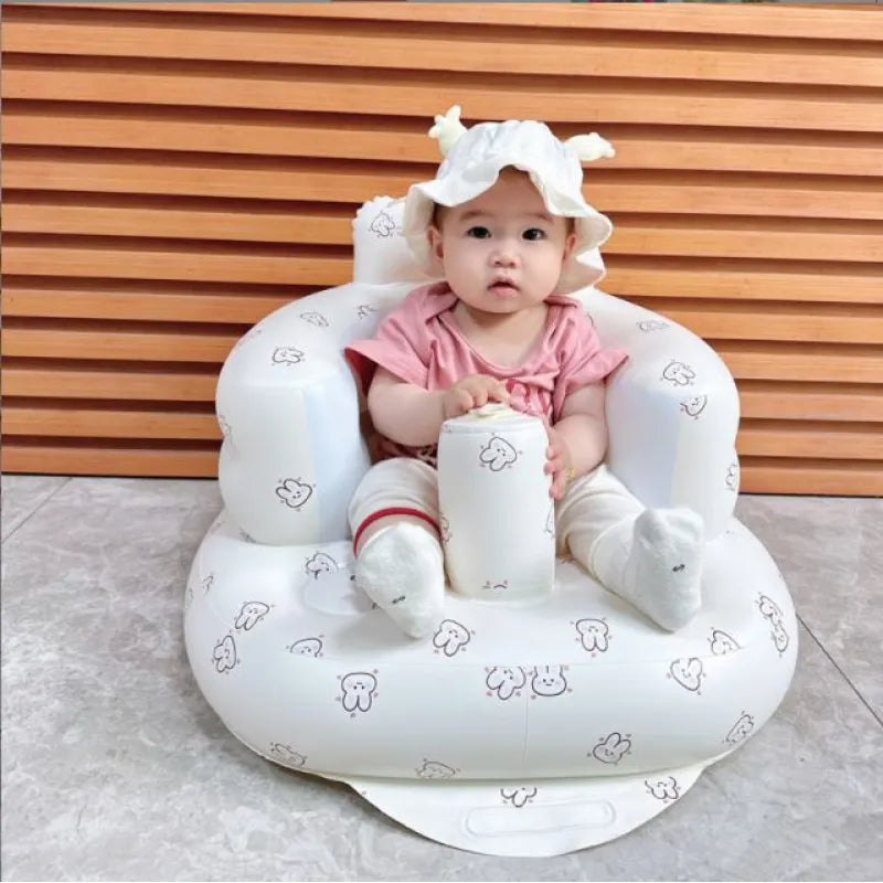 The Cloud Seat — Inflatable Baby Chair for Dining & Bath