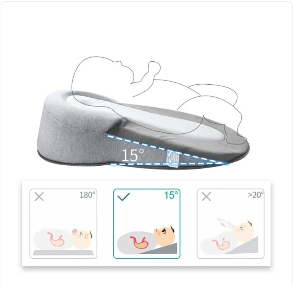 The Womb Comfort Pillow — Memory Foam Anti-Spit Up Baby Pillow
