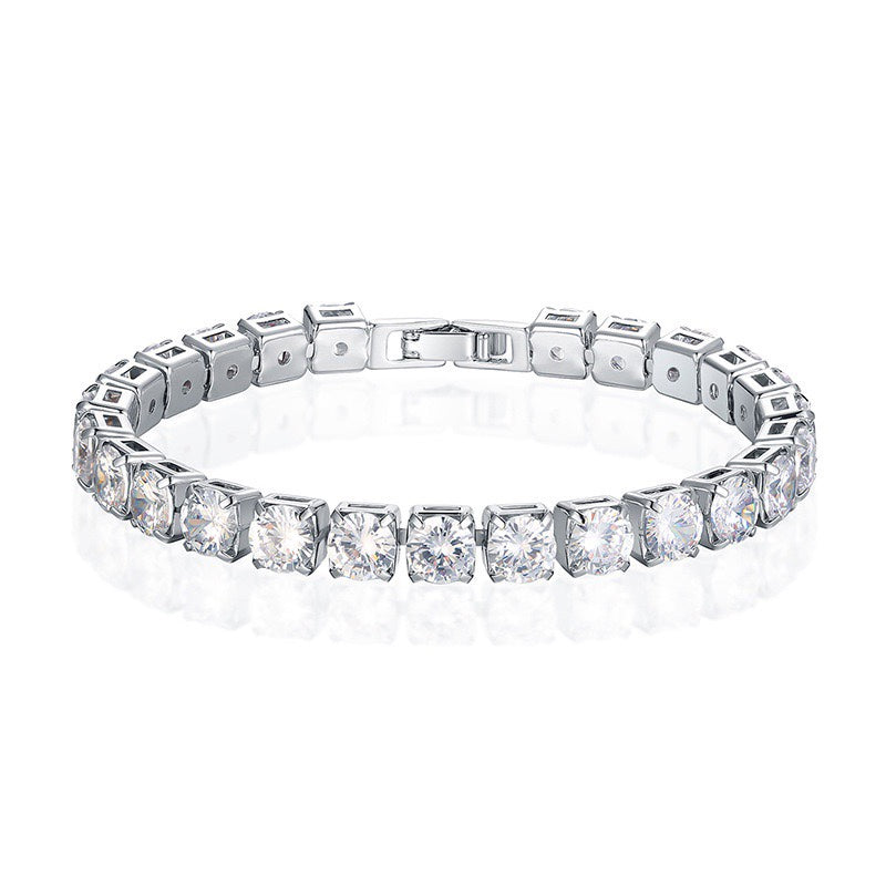 Trendy Moissanite Hip Hop Shine Bracelet