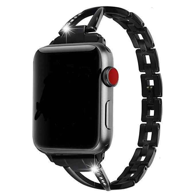 The Diamond Link Band — X-Type Stainless Steel Apple Watch Band