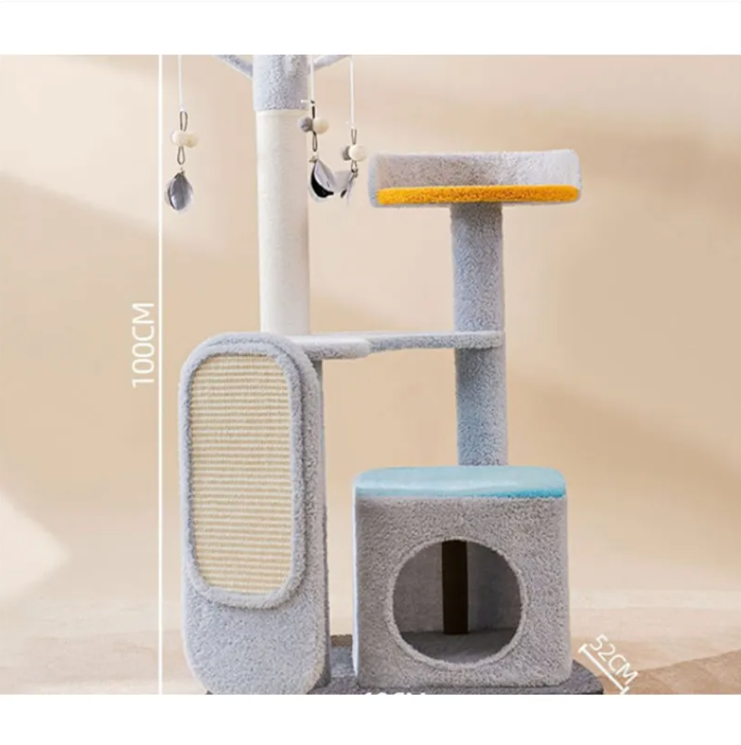 The Feline Palace — Luxury Multi-Tier Cat Tree & Scratching Platform