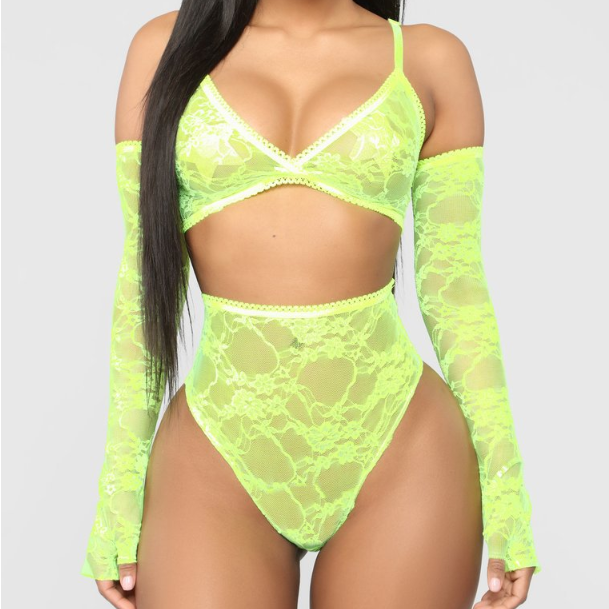 Lace Sexy Cami Three-Piece Lingerie for Women