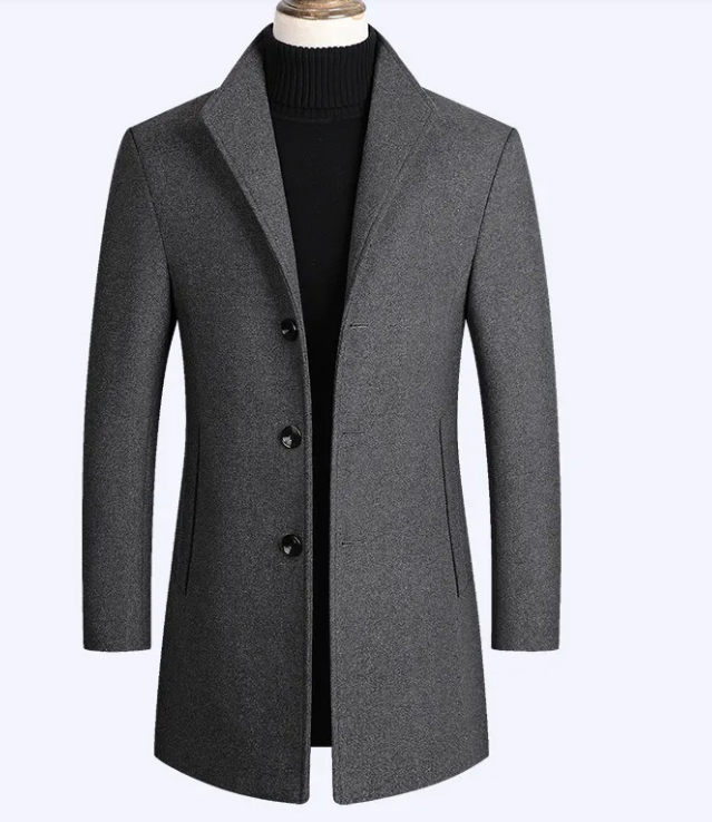 The Refined Wool Overcoat — Slim-Fit Luxury Outerwear for Men