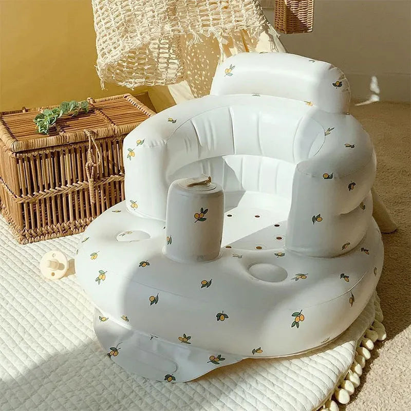 The Cloud Seat — Inflatable Baby Chair for Dining & Bath