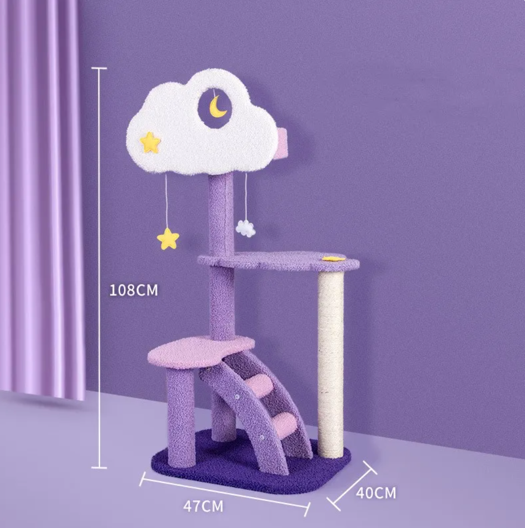 The Feline Palace — Luxury Multi-Tier Cat Tree & Scratching Platform