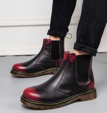 The Heritage Martin Boot — Cowhide Leather, Block Heel