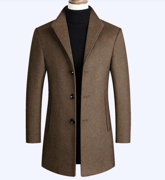 The Refined Wool Overcoat — Slim-Fit Luxury Outerwear for Men