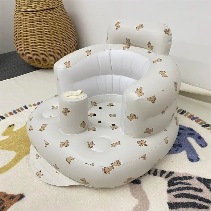 The Cloud Seat — Inflatable Baby Chair for Dining & Bath