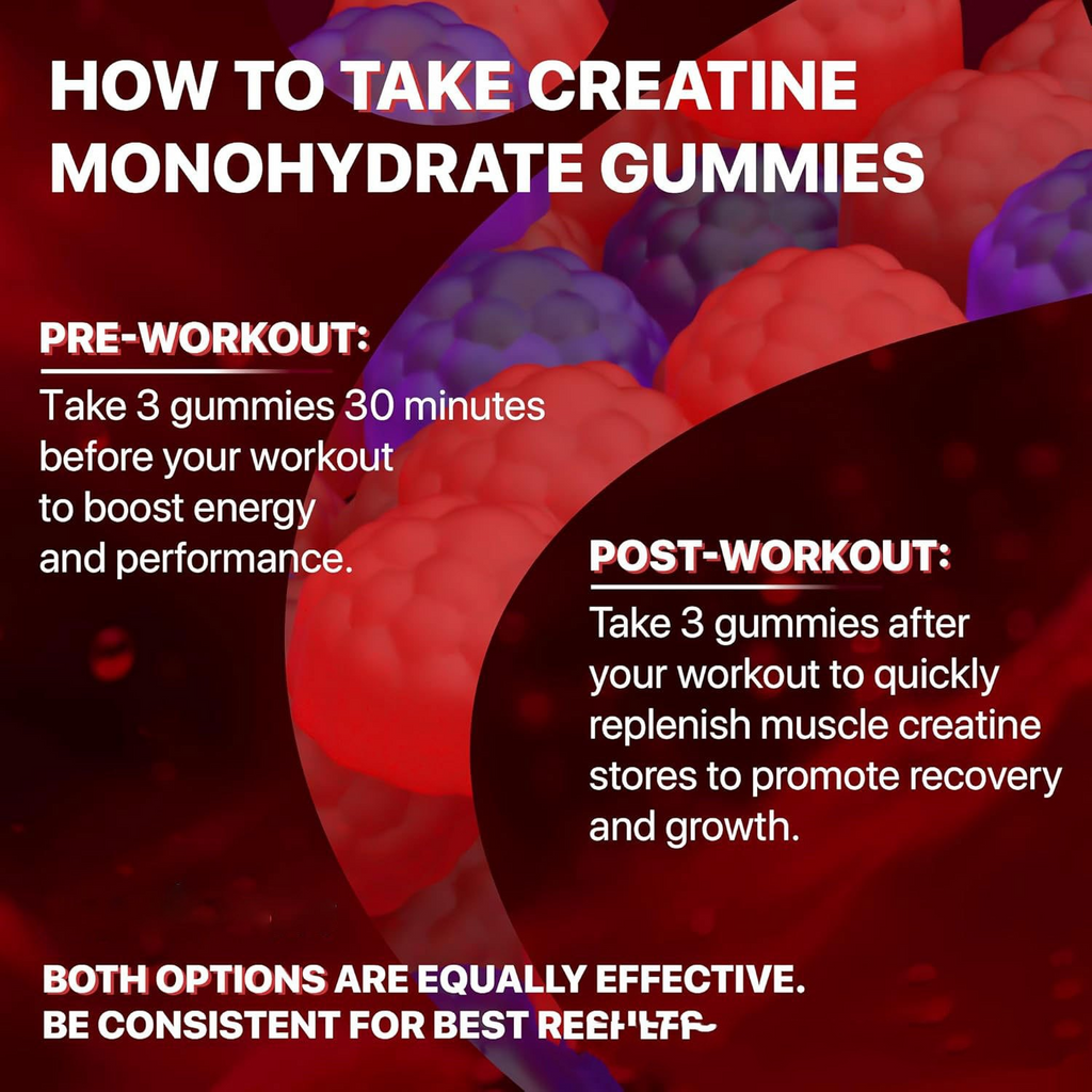 Muscle Boost Gummies — Creatine & Vitamin Performance Chews