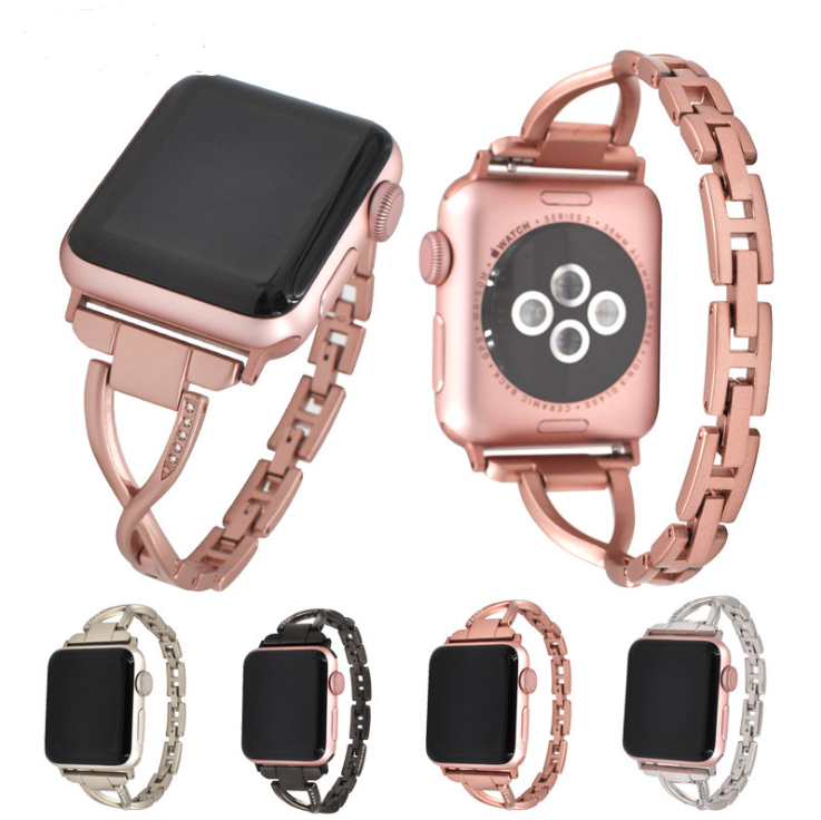The Diamond Link Band — X-Type Stainless Steel Apple Watch Band