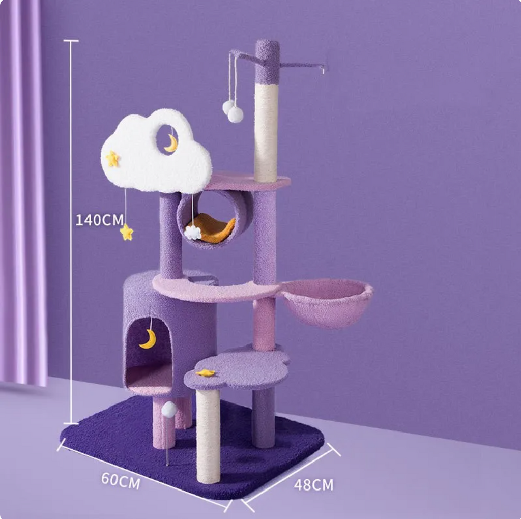 The Feline Palace — Luxury Multi-Tier Cat Tree & Scratching Platform