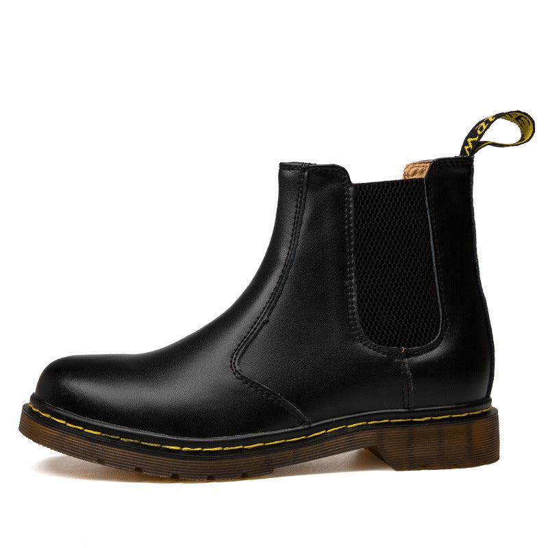 The Heritage Martin Boot — Cowhide Leather, Block Heel