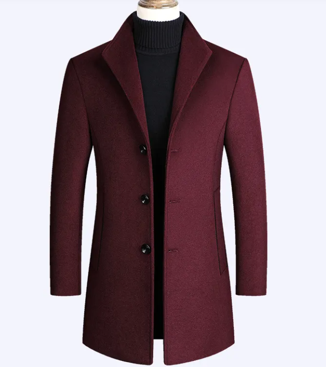 The Refined Wool Overcoat — Slim-Fit Luxury Outerwear for Men