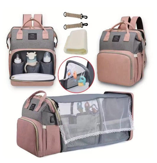 The Maison Mama Bag — Large-Capacity Luxury Diaper Backpack