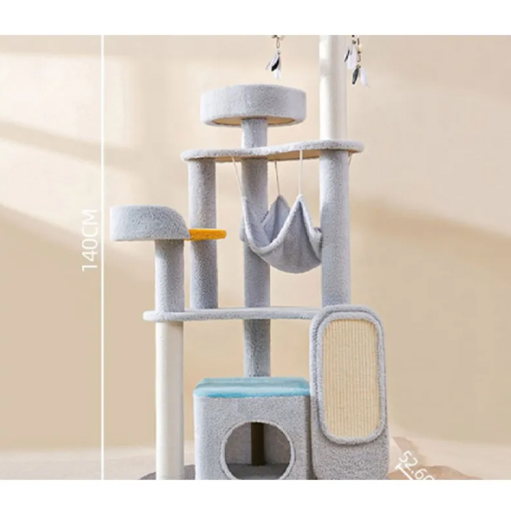 The Feline Palace — Luxury Multi-Tier Cat Tree & Scratching Platform