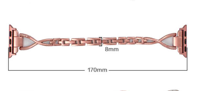 The Diamond Link Band — X-Type Stainless Steel Apple Watch Band