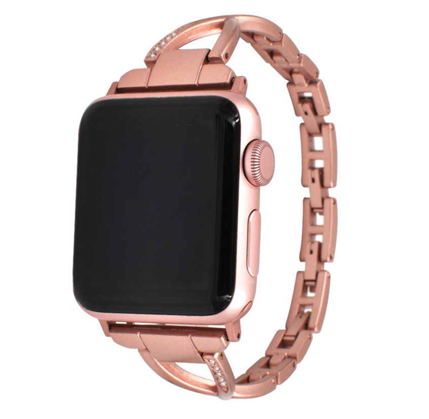 The Diamond Link Band — X-Type Stainless Steel Apple Watch Band