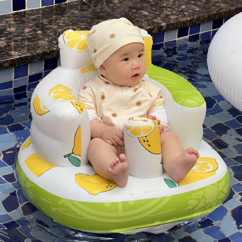 The Cloud Seat — Inflatable Baby Chair for Dining & Bath