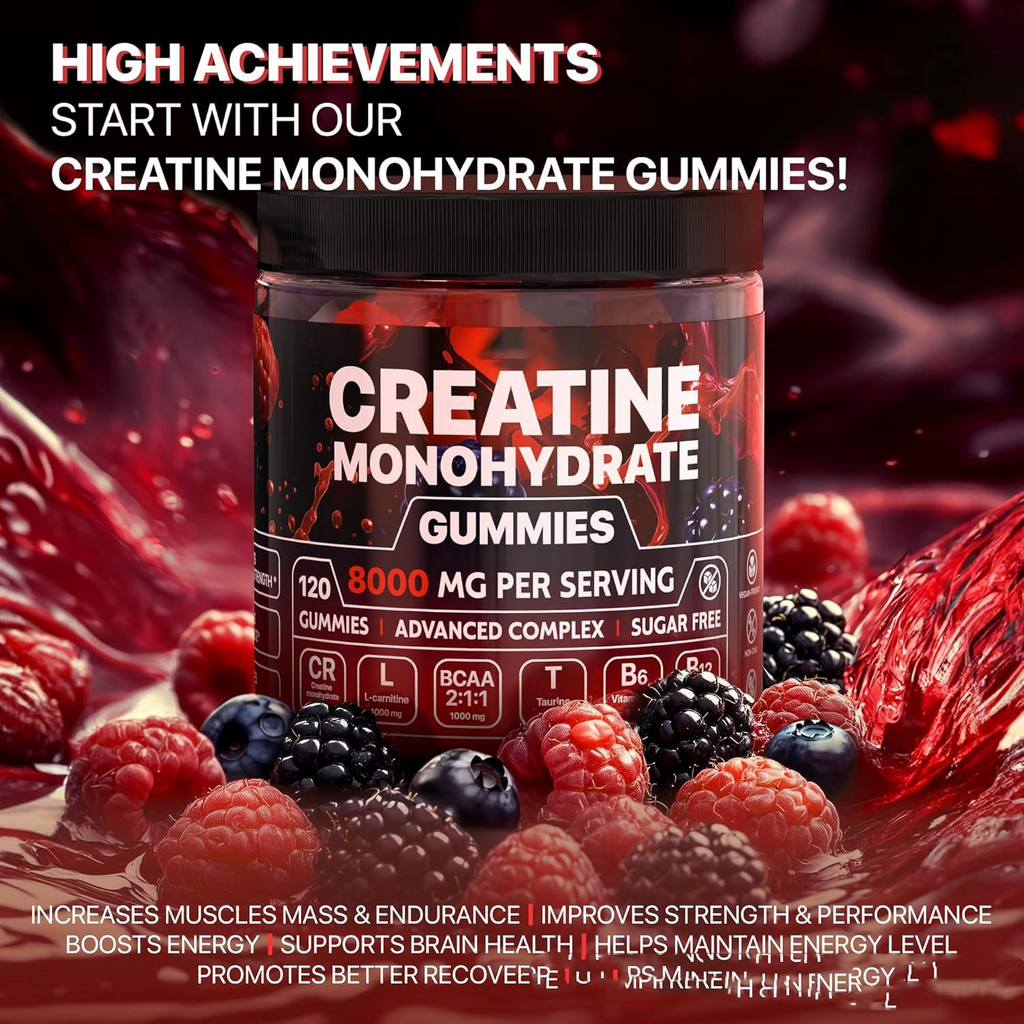 Muscle Boost Gummies — Creatine & Vitamin Performance Chews