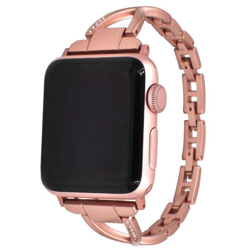 The Diamond Link Band — X-Type Stainless Steel Apple Watch Band
