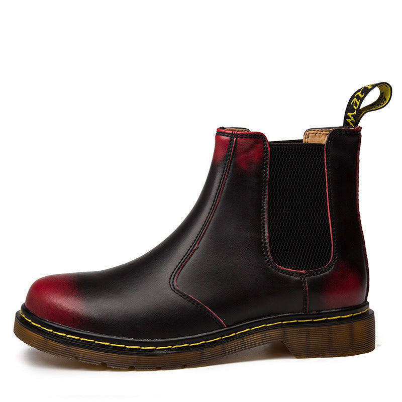 The Heritage Martin Boot — Cowhide Leather, Block Heel