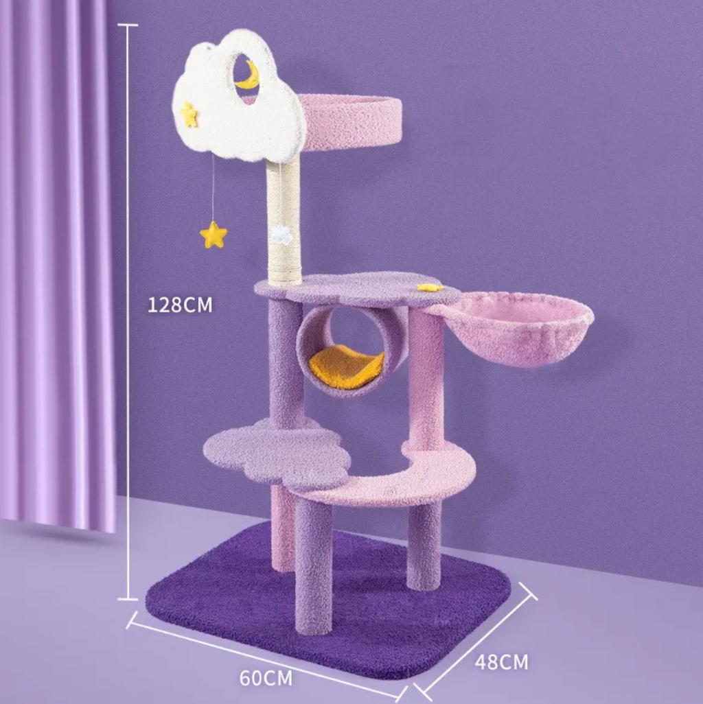 The Feline Palace — Luxury Multi-Tier Cat Tree & Scratching Platform